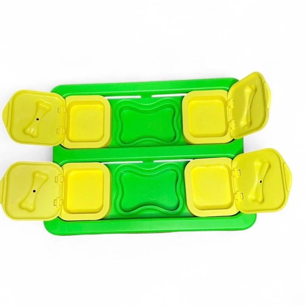 Dog Toy Puzzle Slow Feeder - Green and Yellow
